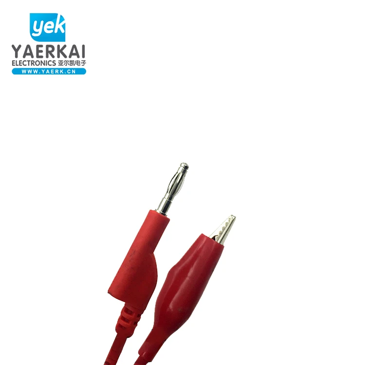 
lowest price test lead with pvc or silicon cable metal square 