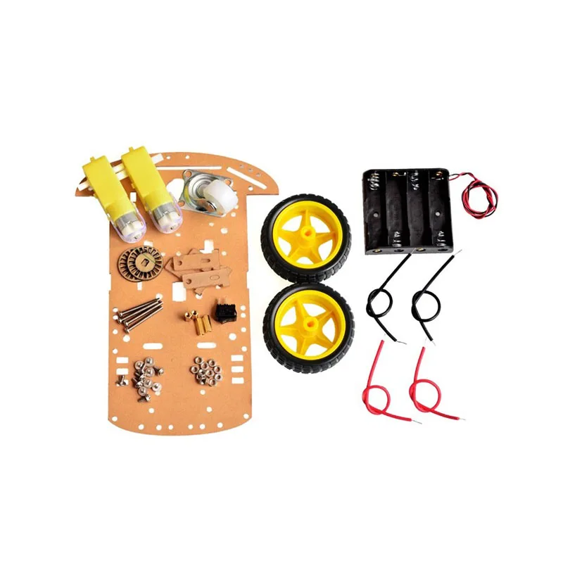 2WD Motor Smart Robot Car Chassis Kit with Encoder Battery Box Wheels