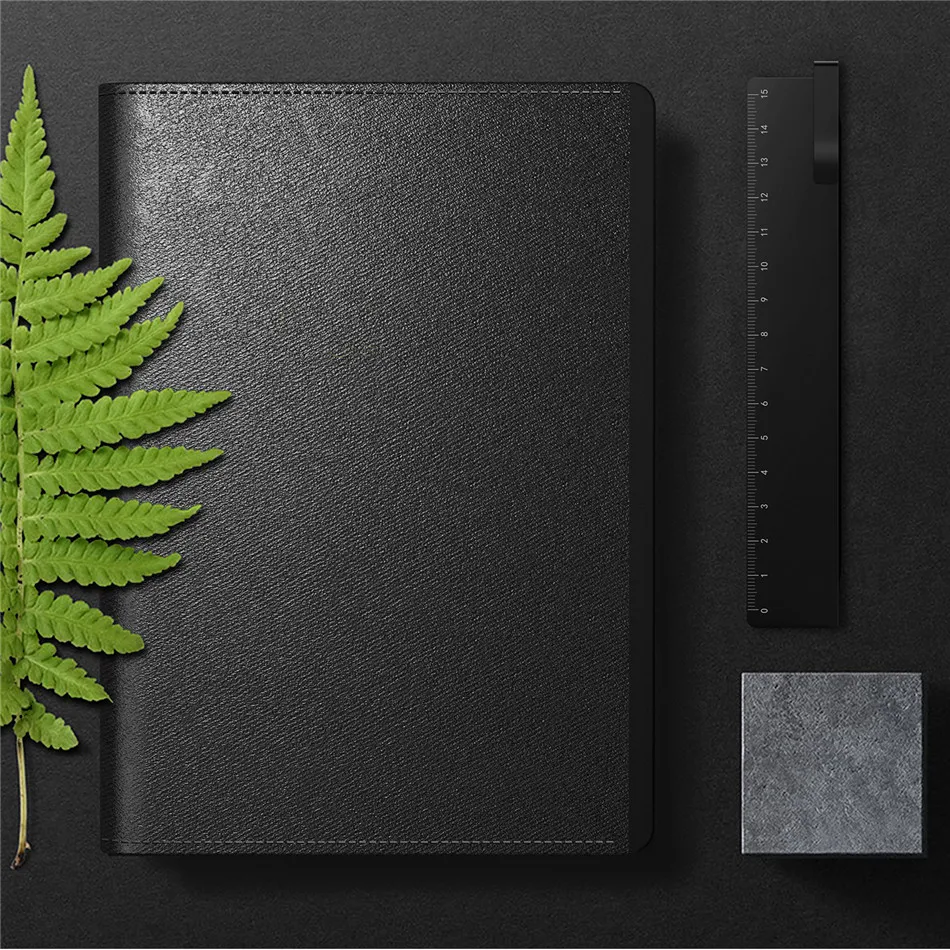 gift notbook Business booklet lock pad pocket travel diary Security leather notebook fingerprint lock