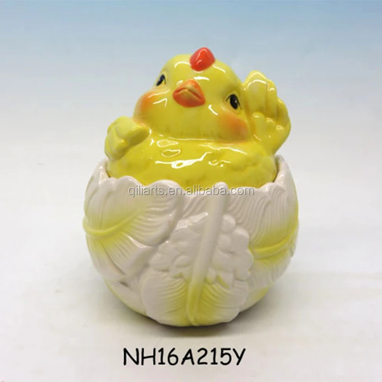 Хит продаж, стеклянная белая банка для печенья, керамические петухи для продажи