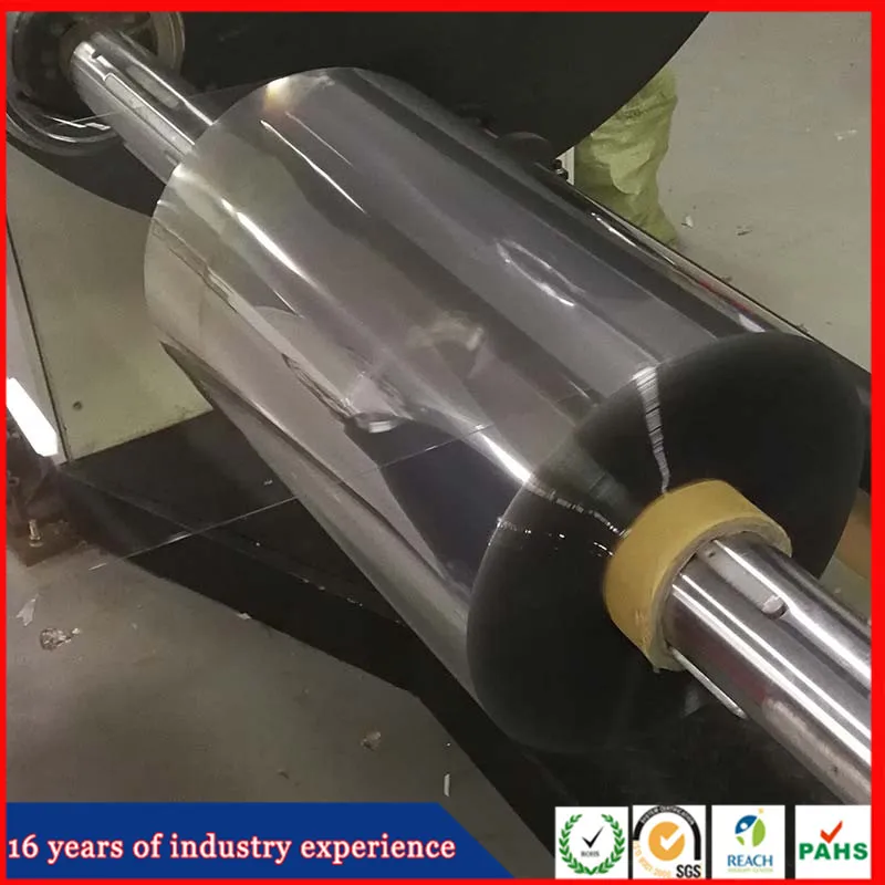 0.75 мм Super Clear Глянцевая Жесткий пластик ПВХ лист, рулон 550 мм для вакуум-термоформовочные