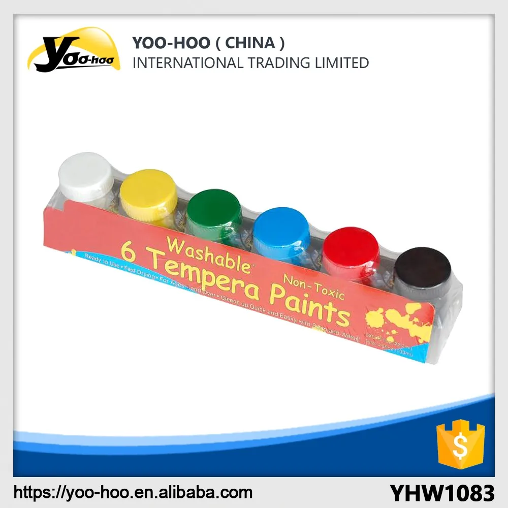 Multi-color finger paint for children