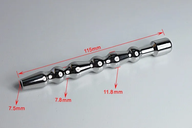 11.8*11.5mm metal urethra stretch beads sound penis tube sex toy