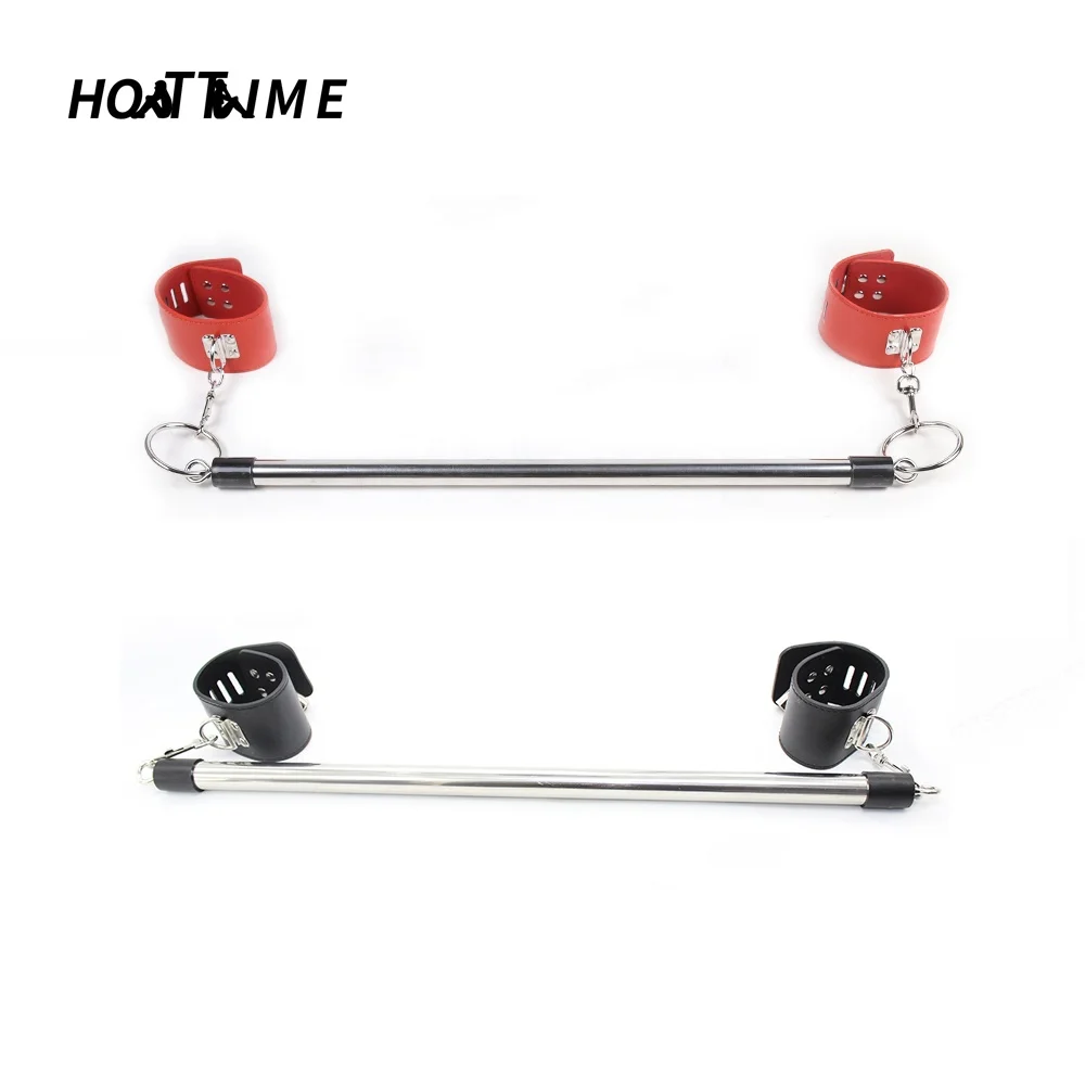 Removable Restrain Steel pipe footcuffs Adult BDSM Toys Wholesale Restraint Slave Toys Bondage Male bdsm steel cuffs For legs