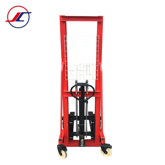Factory price forklift manual hydraulic mechanical lifter mini stacker machine