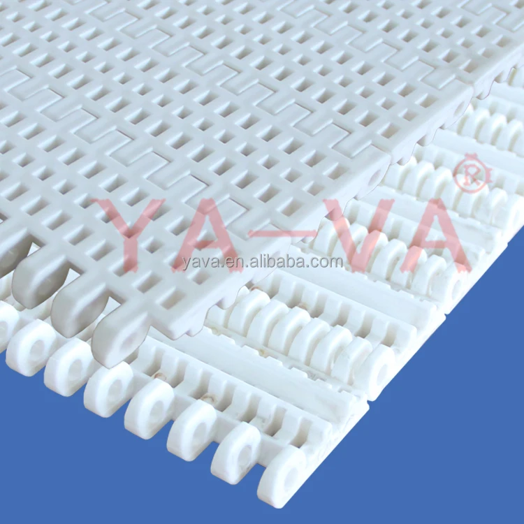 YS650-2 modular belt conveyor side guard table top modular belt