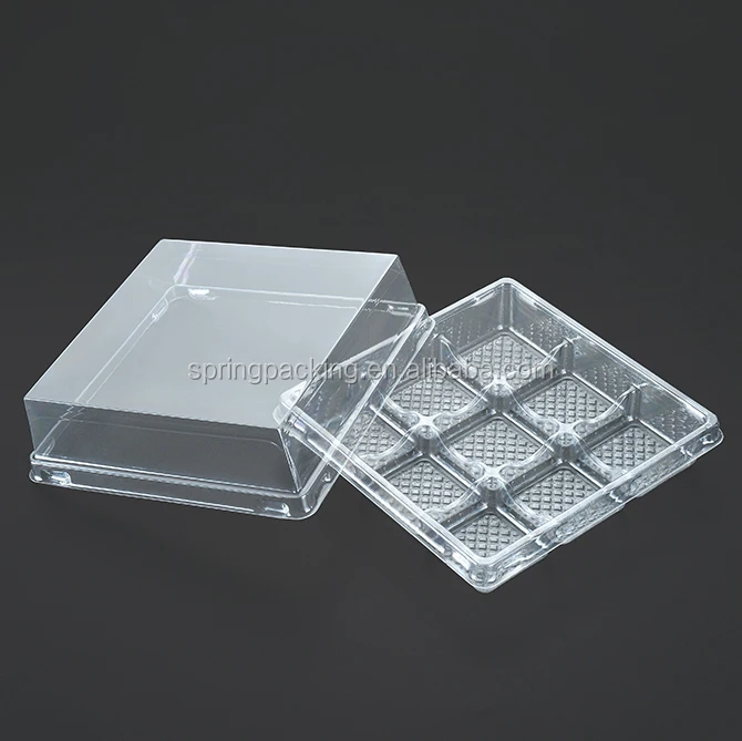 PET Thermoform plastic Macaron packaging box cake packing container pastry bakery tray
