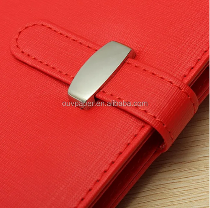 Business portable faux leather cover  hard copybook daily memos notebook
