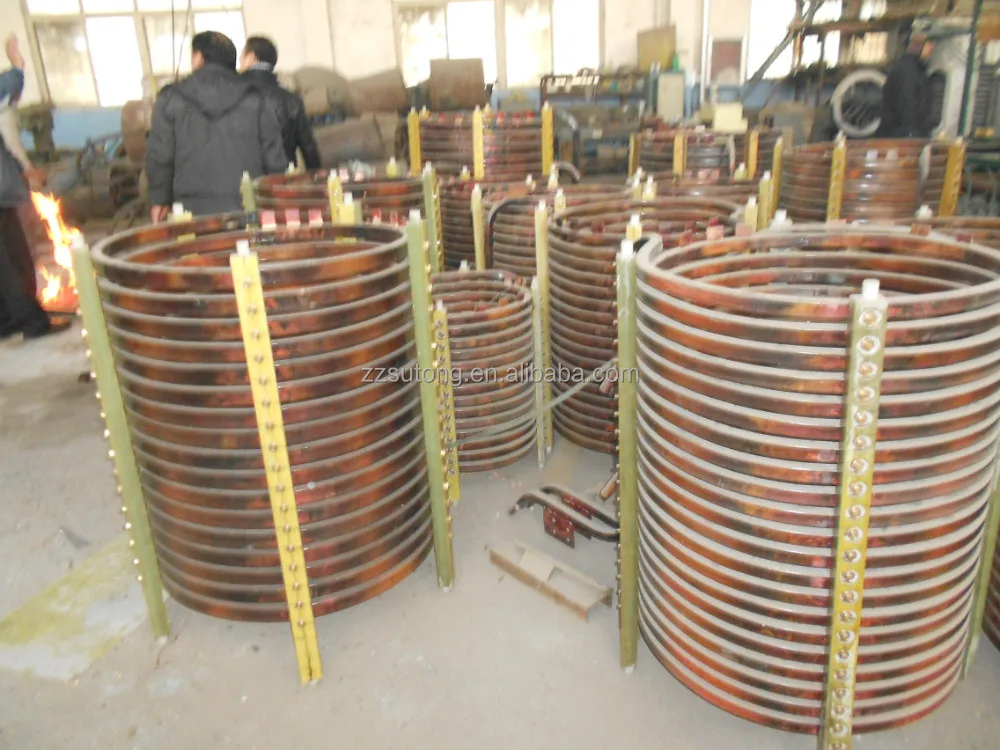 750kg iron cast melting induction furnace with aluminum framework furnace body