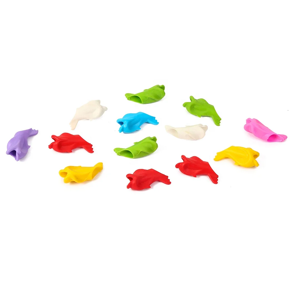 Professional made wholesale education posture correction ergonomic silicone pencil grip