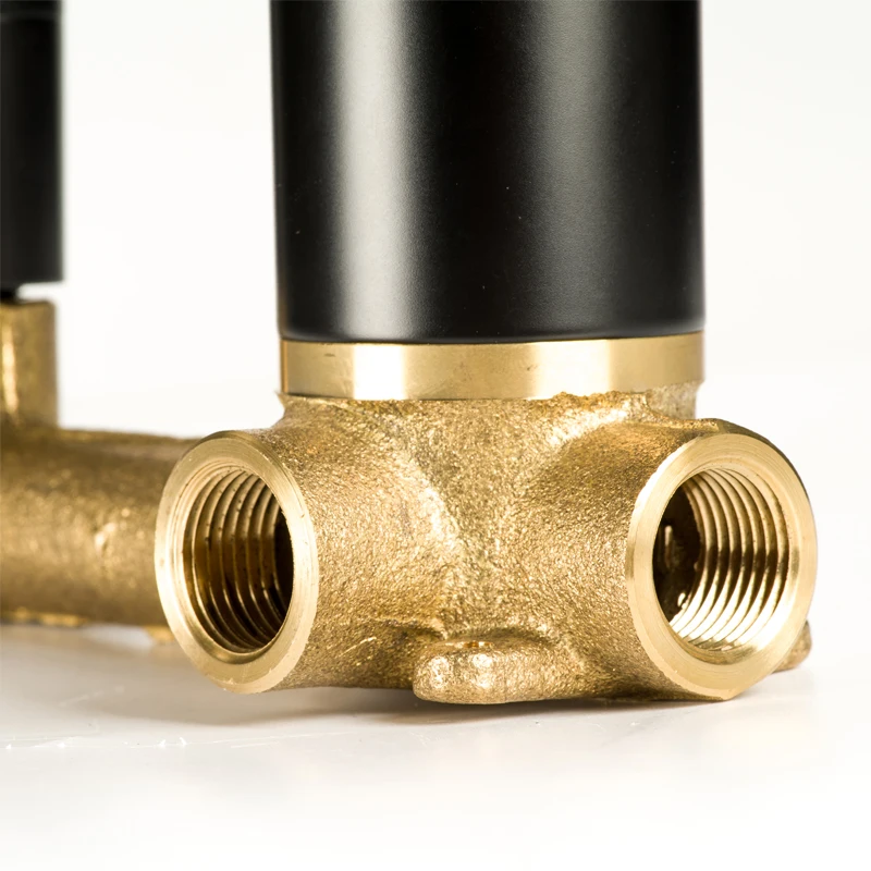 SM23078 New Modern Style Black Brass bath wash hand basin sink mixer tap shower faucet