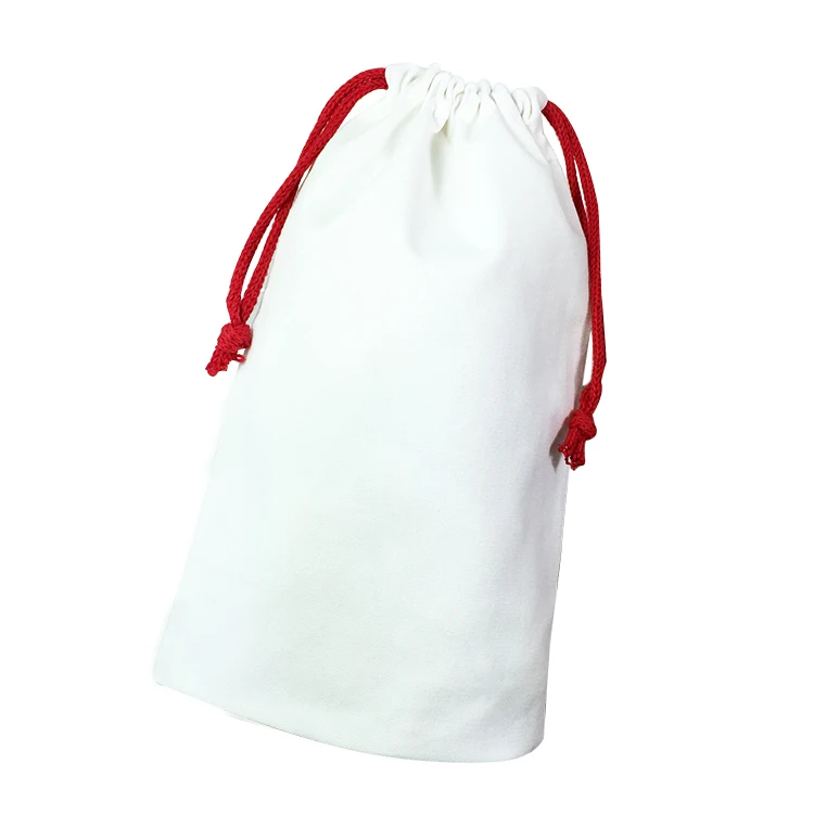 Factory cheap price nice design custom promotional recycled portable white 100% cotton drawstring durable cotton dust bag 01