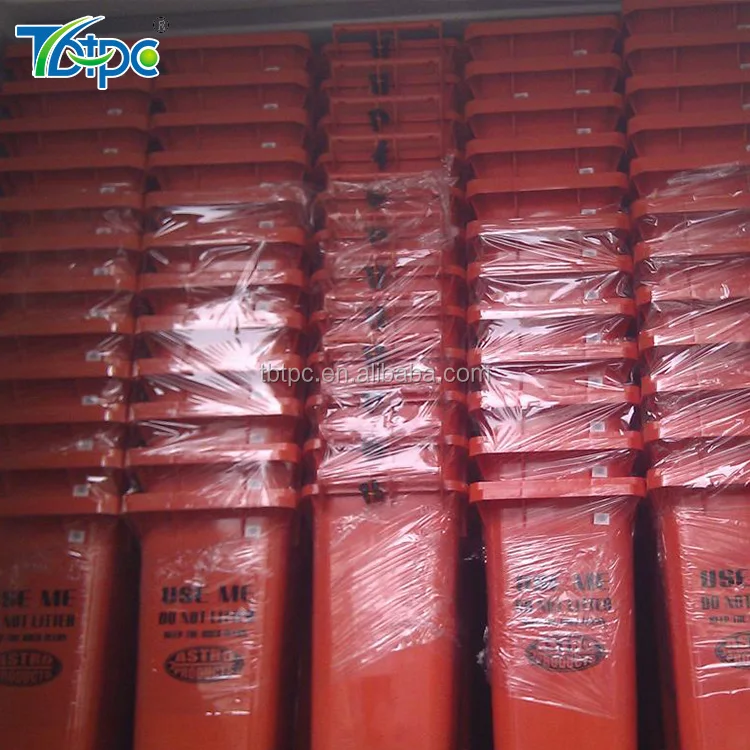 100L,120L,240L plastic container 2 wheelie household garbage bin for recycle