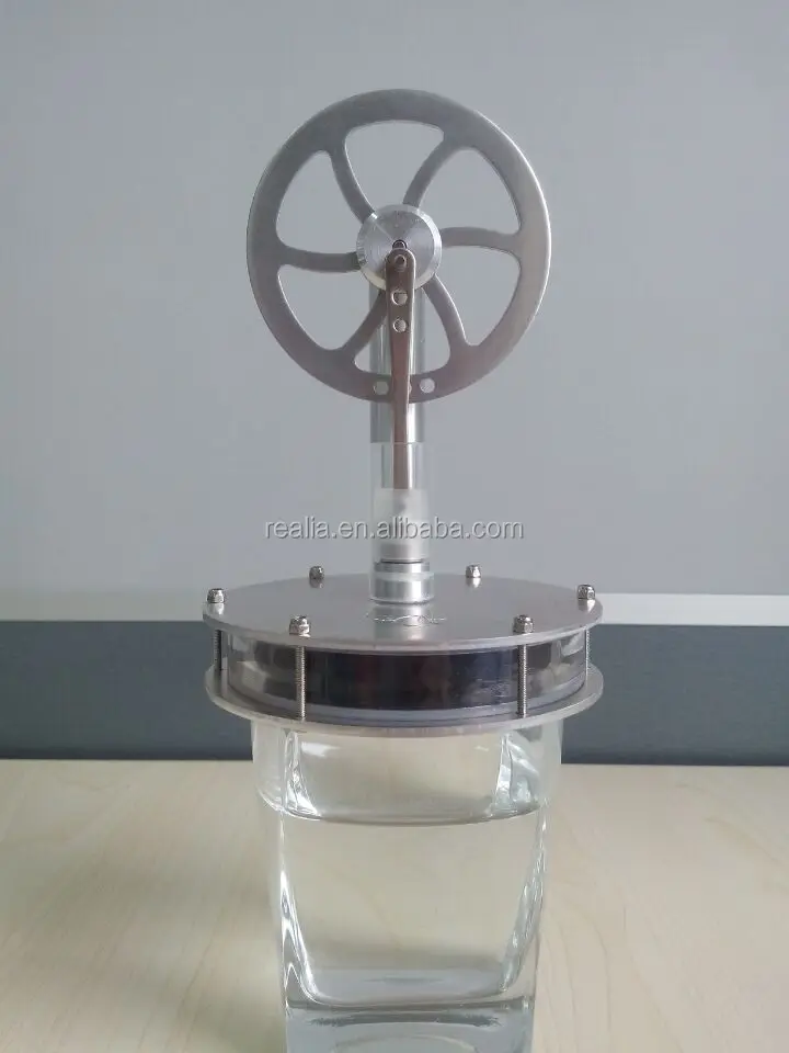 HM-DWC-01P Magnetic type of Low temperature Stirling engine model DIY set Parts and components