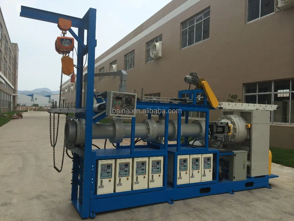 EPDM foamed rubber sheet and hose extrusion production line// NBR and PVC foaming pipe machine