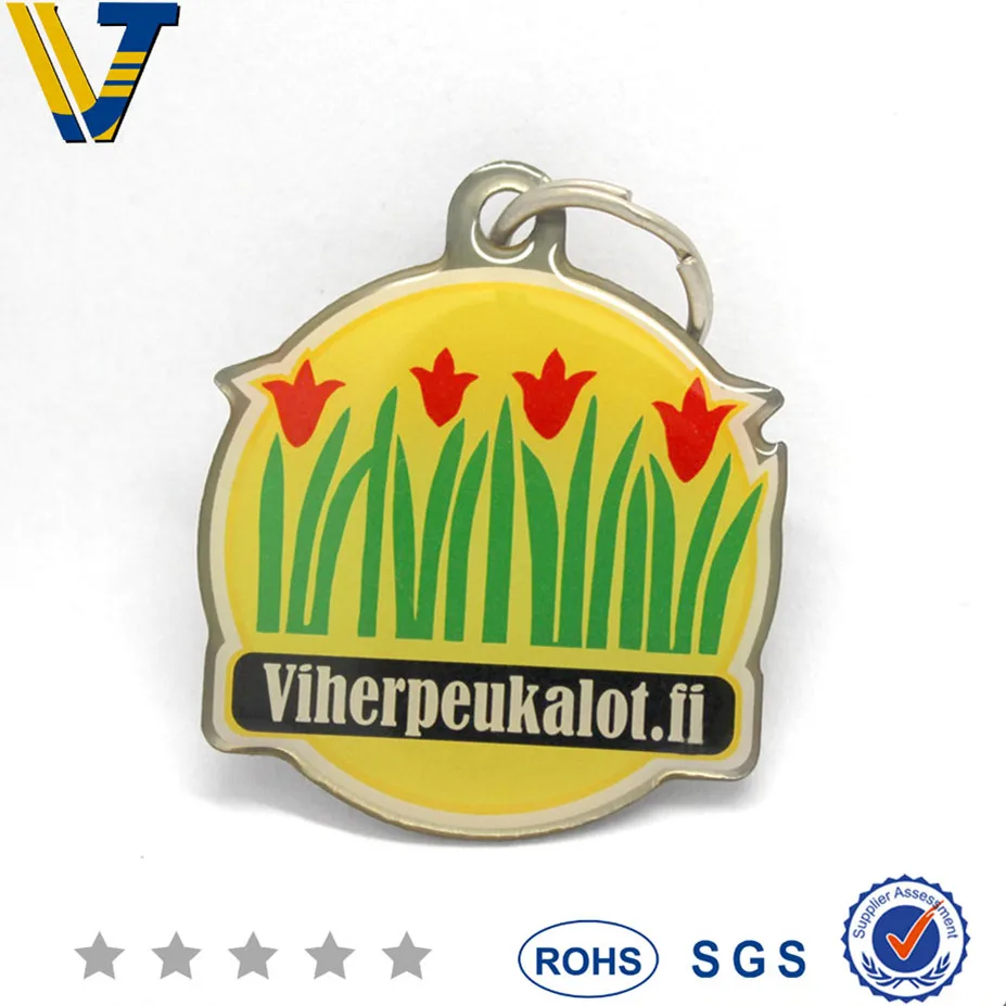 lost and found qr code metal RFID NFC key chain key tag key fob