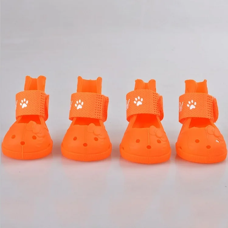 durable silicone charm dog shoes