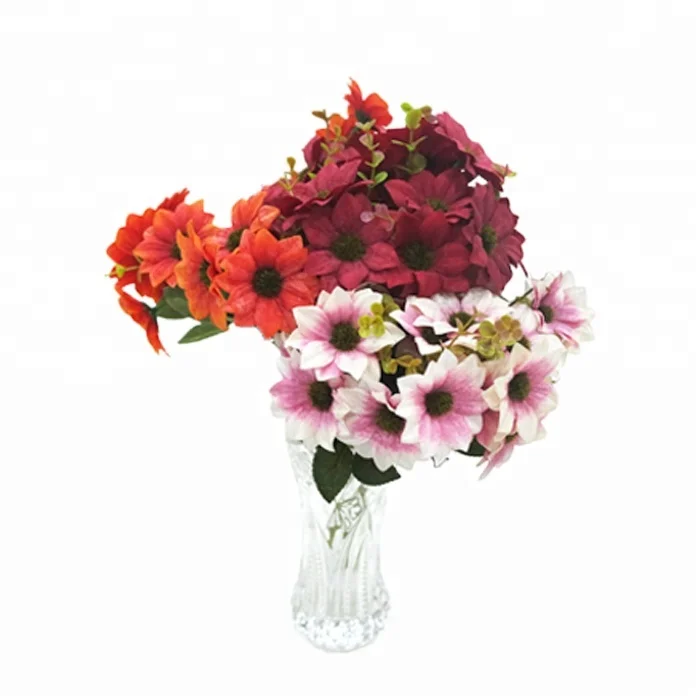 Lusiaflower Cheap artificial chrysanthemum flowers for funeral Artificial real touch flowers for wedding decoration