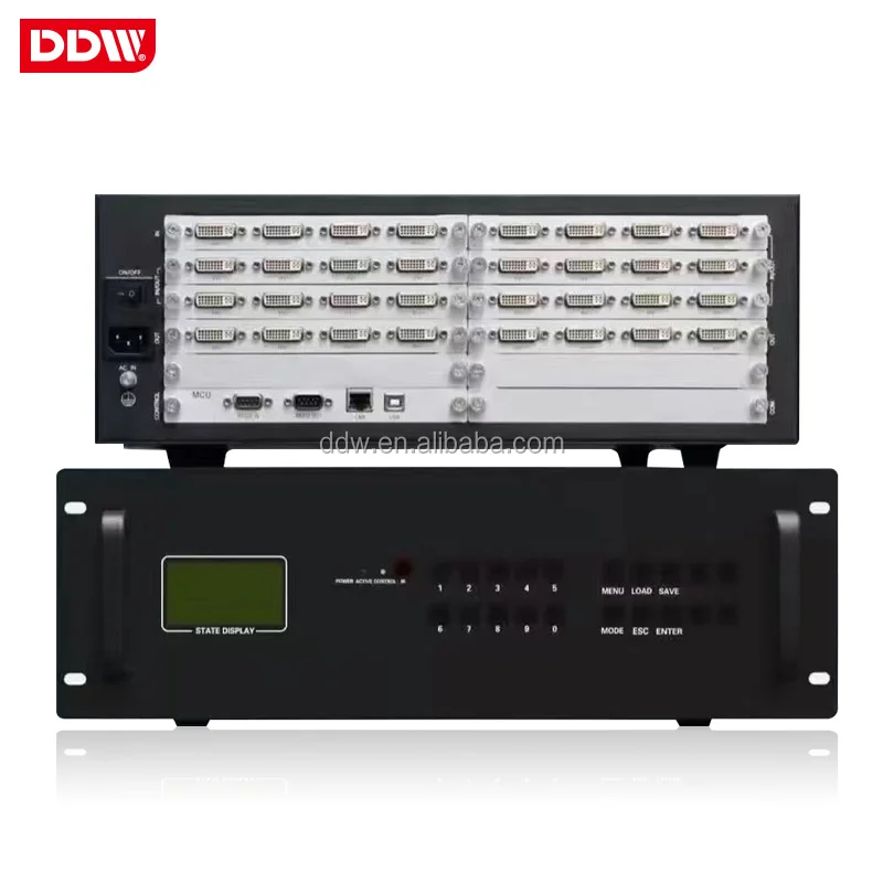  Настенный видеоконтроллер RS232 дистанционное управление 4k 2x2 HDMIx2 DVI видеопроцессор с ЖК-дисплеем и dp входом для системы безопасности