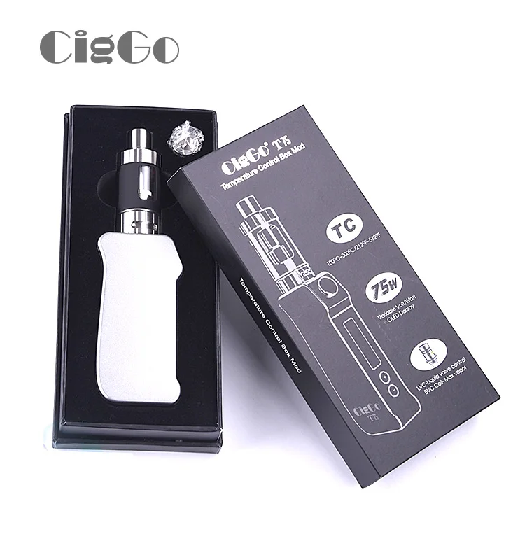 
hot quit smoking device vapor box mod TC 75W new products on china market 