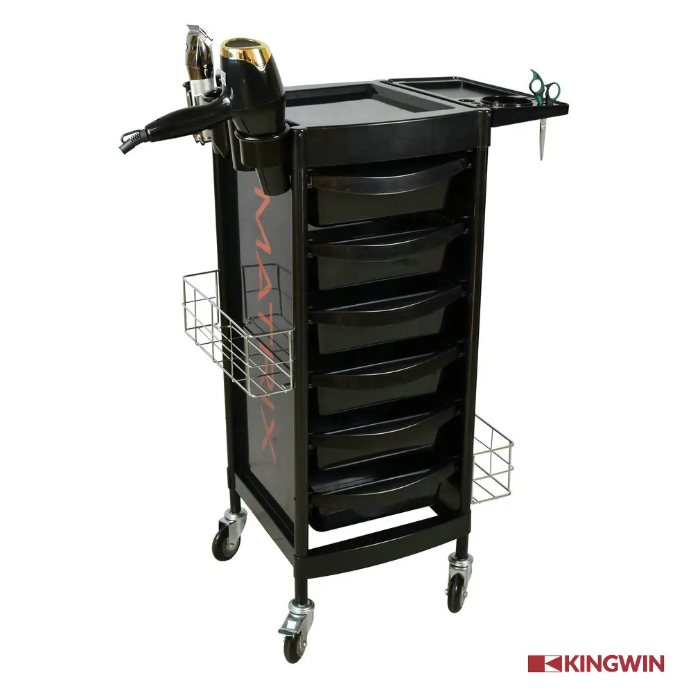 Delux hair salon rolling trolley cart