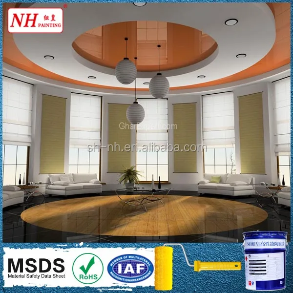 Water based Transparent fireproof no sag ceiling paint