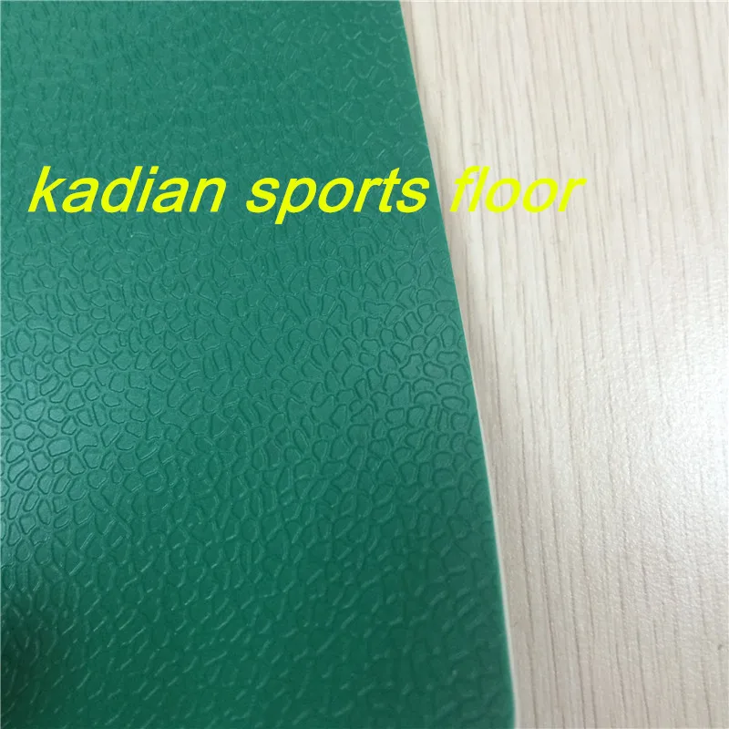 
badminton sports floor pvc sports floor indoor badminton courts green color 4.5-8.0mm 