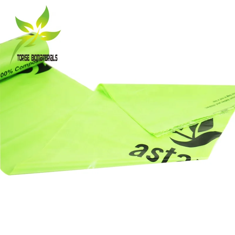 7L 25L 100L 140L 150L  240L EN13432/ASTM D6400 100% biodegradable and compostable bag compostable trash liners