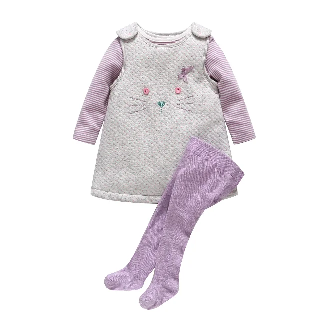 
PHB13921 cotton high quality baby girls clothes pyjama set 