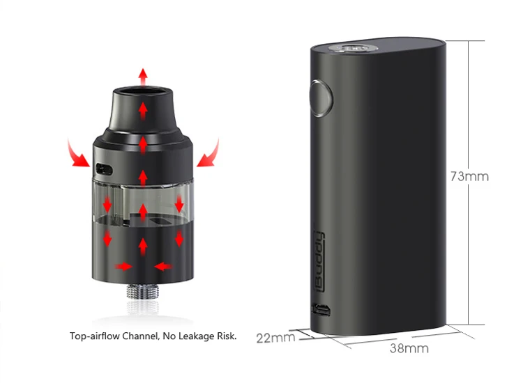 Chinese supplier 80w Vape Box Mod Kit 2200mAh Battery Electronic Cigarette Atomizer Lite E Cig Kits