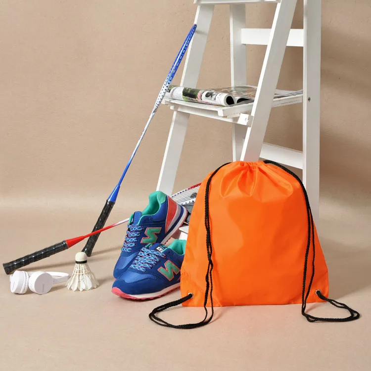 
Wholesale Custom Logo Drawstring Shoe Bag Polyester Backpack 