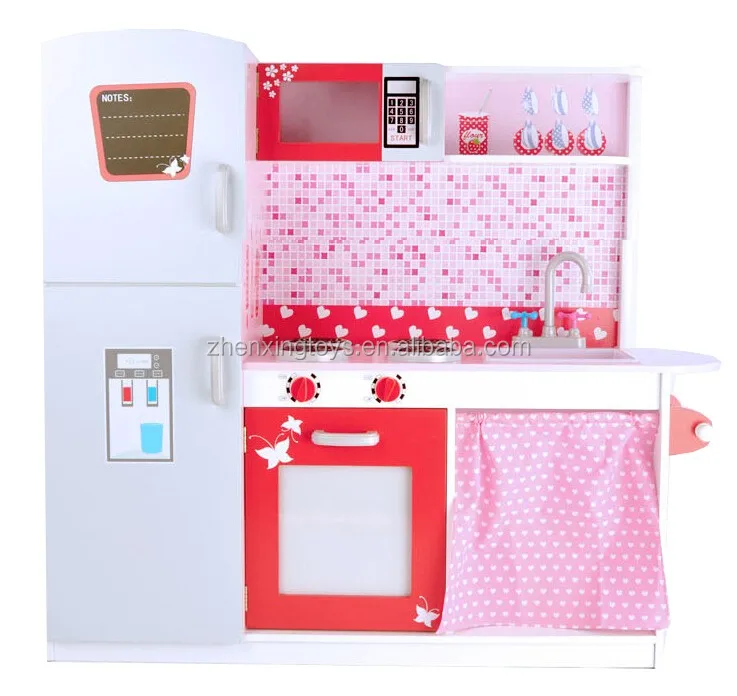 
EN71 standard pink kids pretend food cooking kitchen play set 