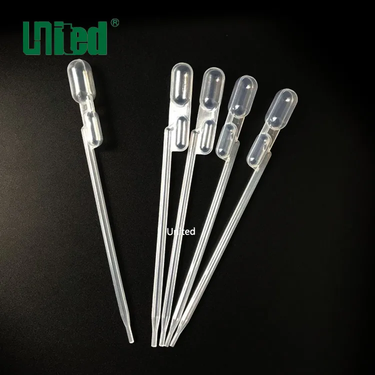 
400ul Double Bulb plastic pipette Transfer pipette for lab 
