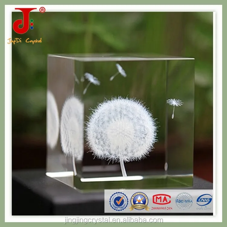 Famous square 3d glass cube laser engraver & 3d laser crystal glass cube