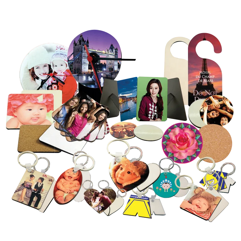 Heat transfer blank sublimation mdf Christmas ornaments wall hanging decoration