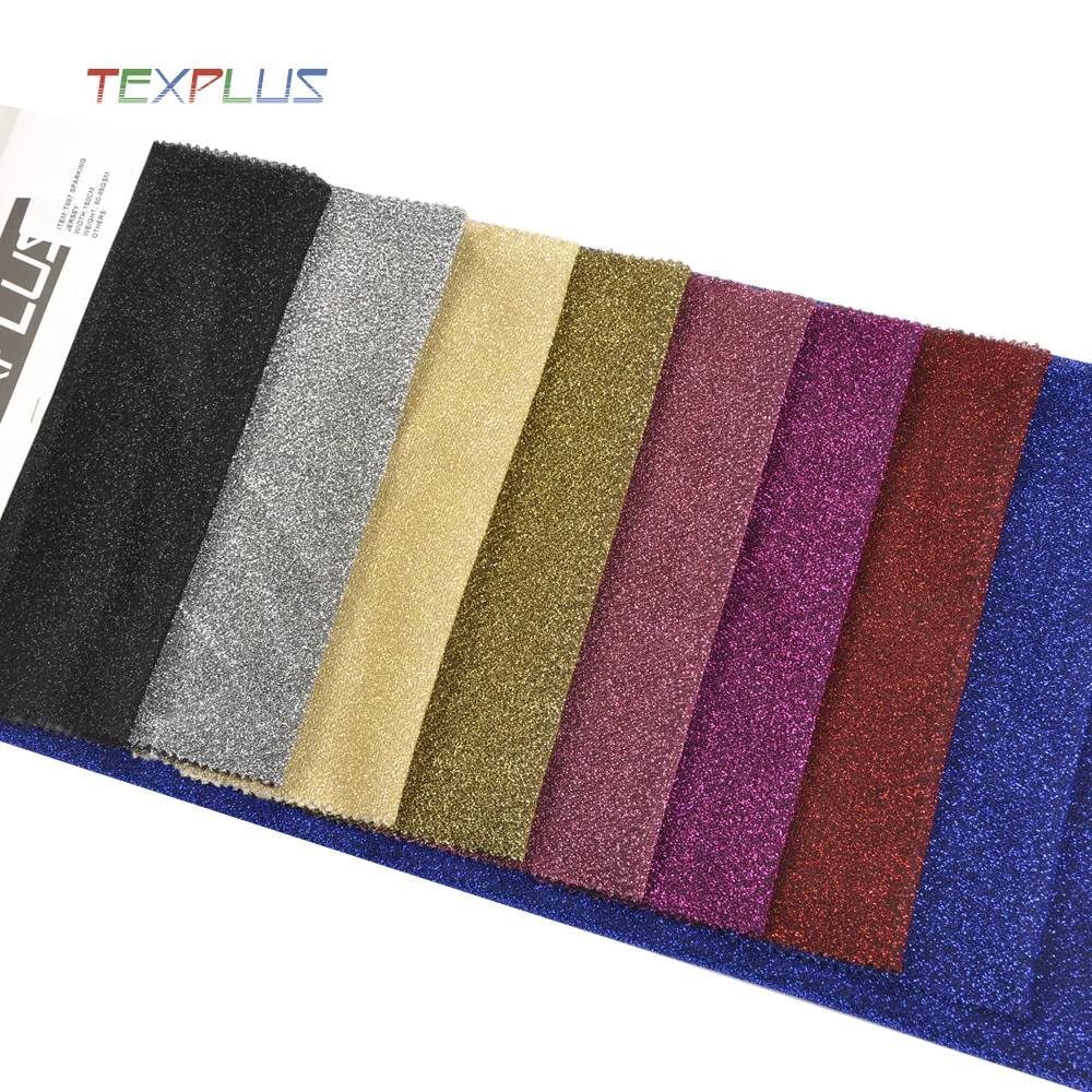knitted fashion shiny sparkling metallic decoration garment dress fabric