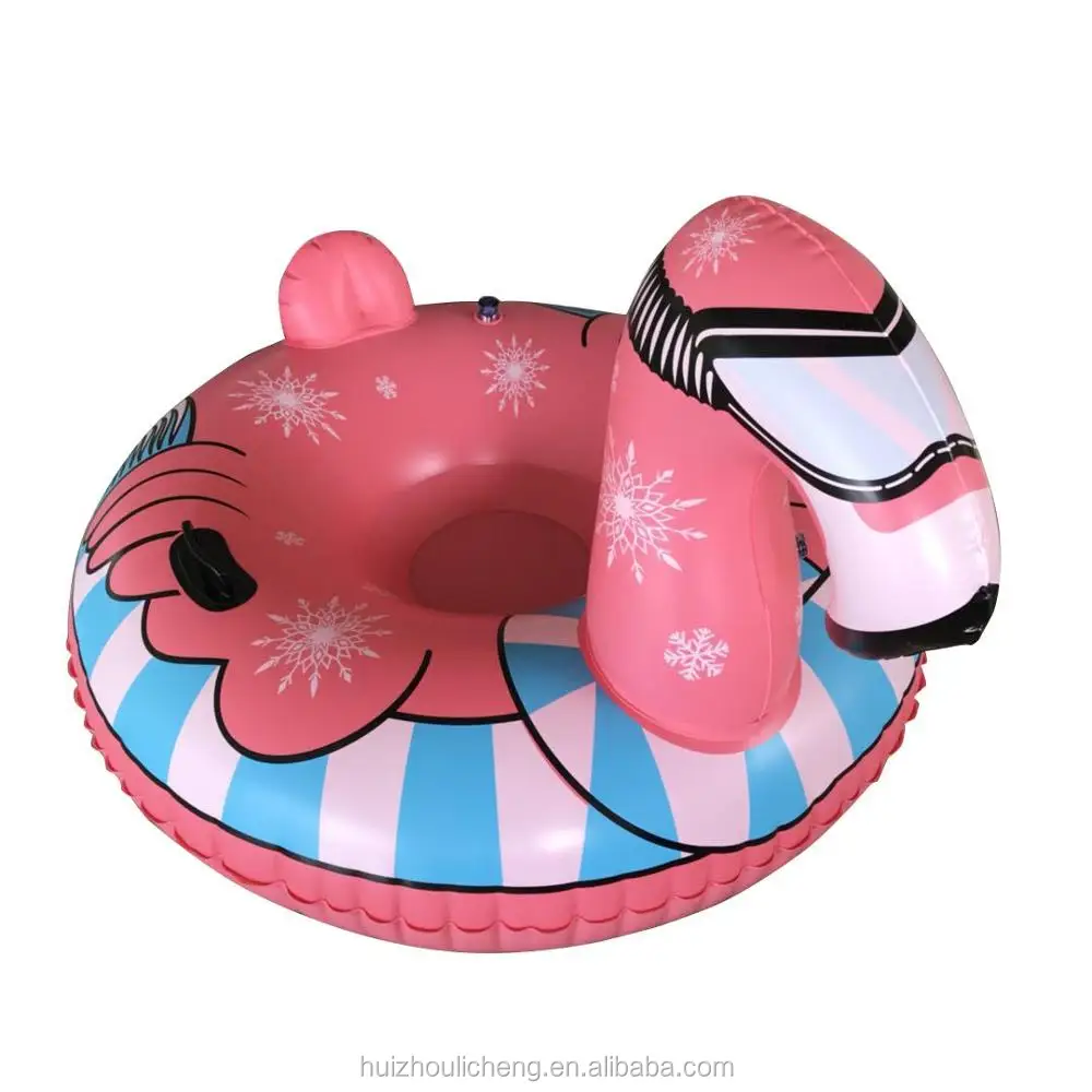 Милые Симпатичные животные формы Фламинго сани для взрослых и детей надувные трубки снег