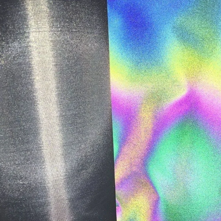 aurora iridescence- light reflective fabric for Making Clothes