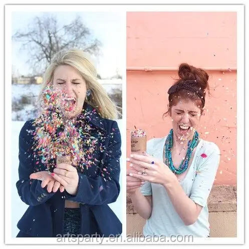 Wholesale Push Pop Confetti Wedding Party Decoration Confetti Poppers