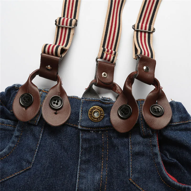 Checked shirt + tshirt + denim pants 3 pcs set children clothes fall kids clothing set for boys