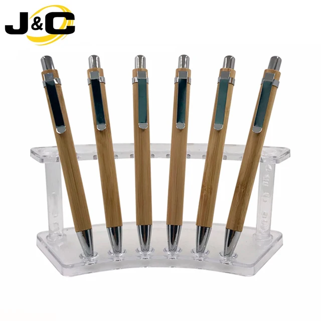 
Wholesale Eco Friendly Wood Bamboo Ball Pen With Custom laser engraving logo 