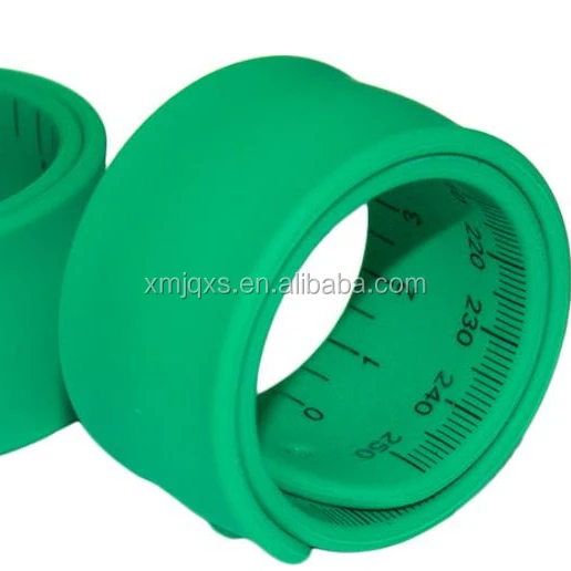 Custom Printing Silicone Ruler Slap Bracelet Fast Delivery
