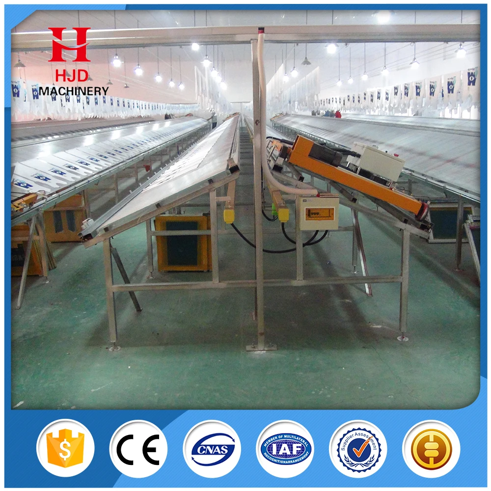 Хороший Поставщик Ткани Линии Трафаретной Печати Таблицы