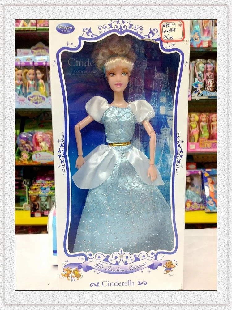Hot fashion popular 30CM Princess cinderella Doll Joint Movable Body Beautiful gift box Doll vinyl girl gift doll toys wholesale