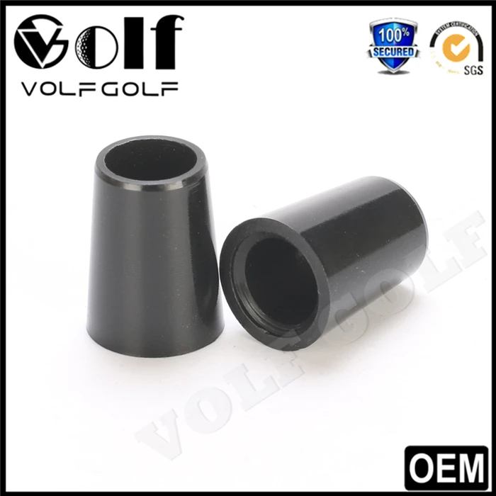 Solid Black Golf Ferrule for Driver Fairway Wood Graphite Shaft and Iron Shaft Can Customized 0.335 0.350 0.355 0.370ID