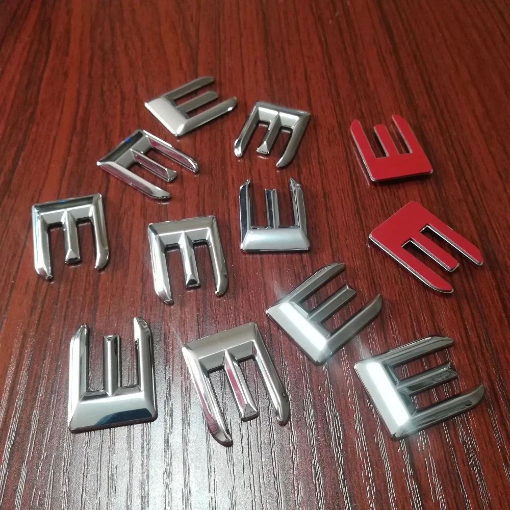 Old style letters car stickers and letter car badges and letter car emblem