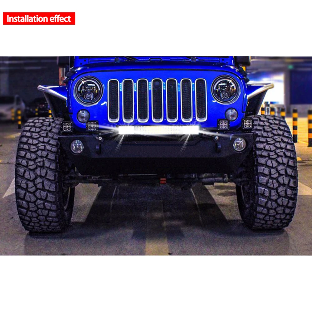 
Triple Row Wholesale Offroad 52inch 3 Rows 12 Volt Led Light Bar for Car 24v Atv Trucks driving 