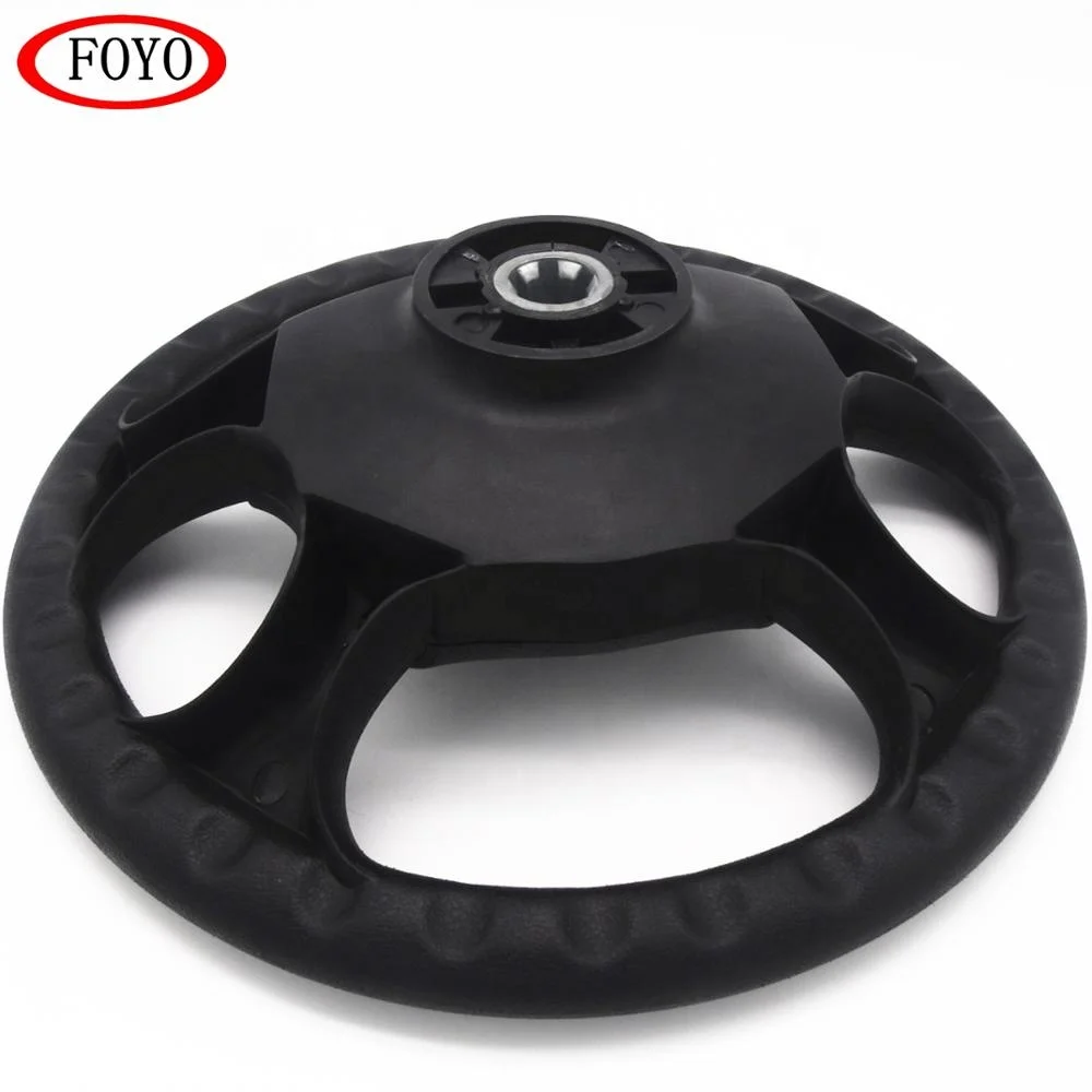 Foyo Boat Accessories Marine Steering Wheel 4 Spoke 345mm thermo plastic black