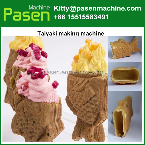  Машина taiyaki для приготовления мороженого и вафель в форме