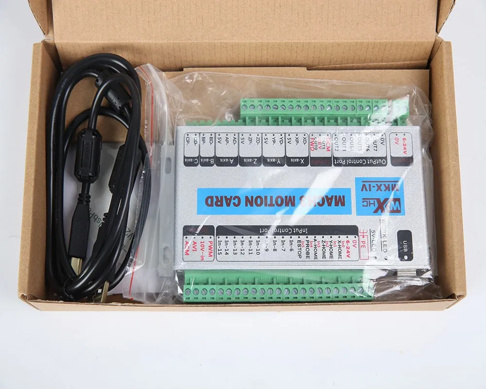 cnc engraving machine mach3 3 axis motion usb cnc controller 2000khz output speed pulse